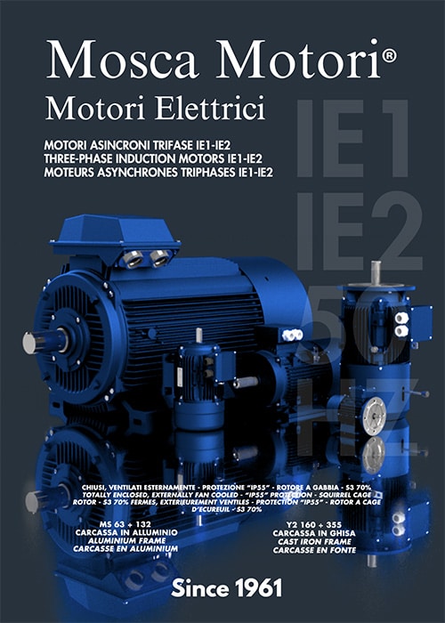 copertina catalogo mosca motori motori grandezza 56 a 400