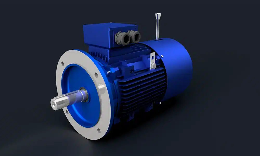 moteur-electrique-avec-frein-triphase